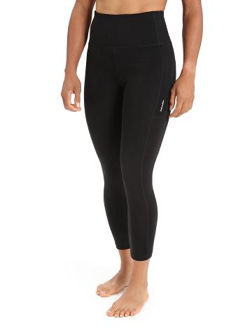 Dámské Běžecké Tighty Icebreaker Merino Fastray High Rise Černé | CZ 1437OKIR